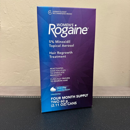 Women's Rogaine 5% Minoxidil Foam for Hair Thinning and Loss - 4 Months Supply